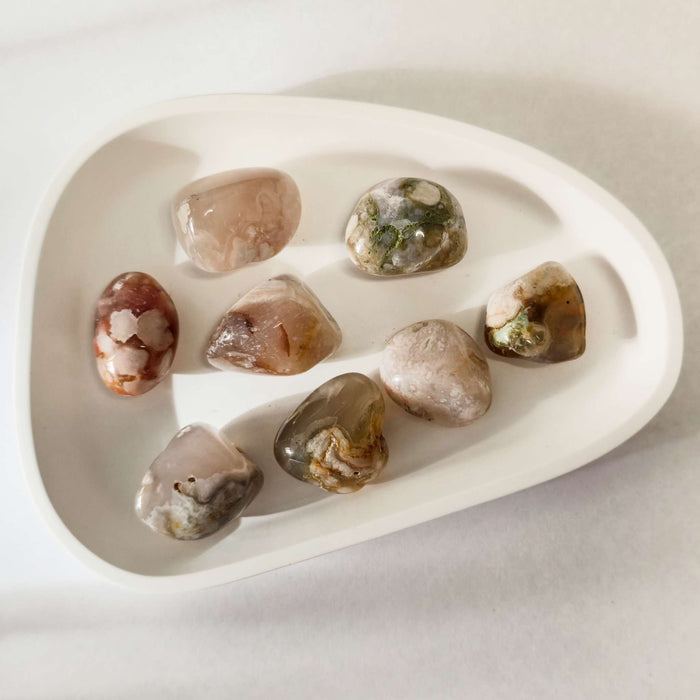 Flower agate - Tumble